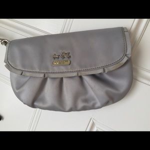 Silver Coach wristlet
